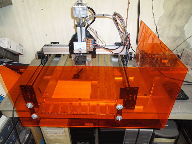 Picture of Shapeoko 2, Arduino UNO R3, grbl 9g, 8bit Laser Diode Photo Engraving