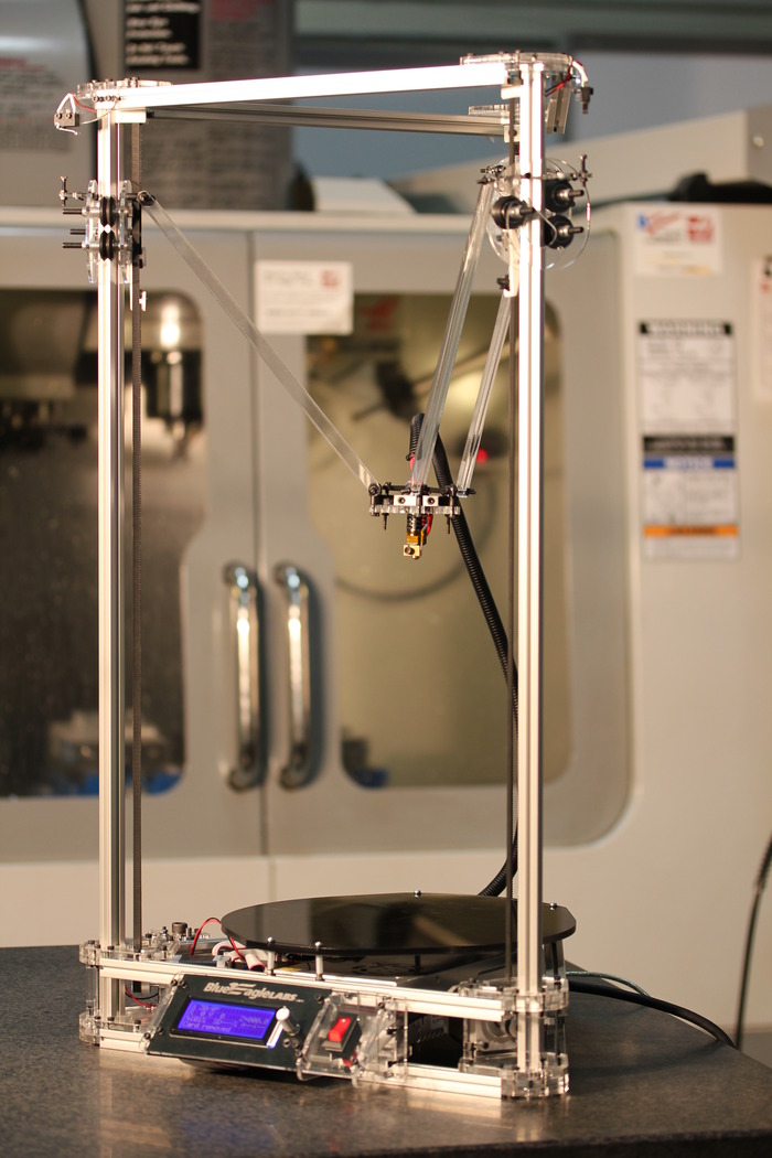 Fully Assembled Kossel Clear PLA with LCD and Card Reader