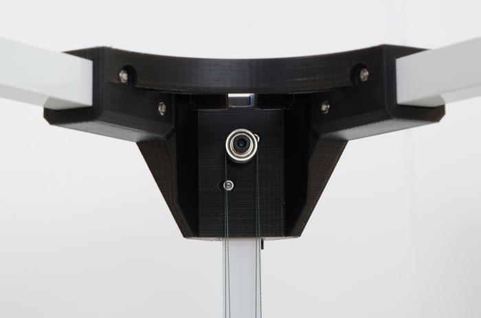 Triple pulley system - Top Corner