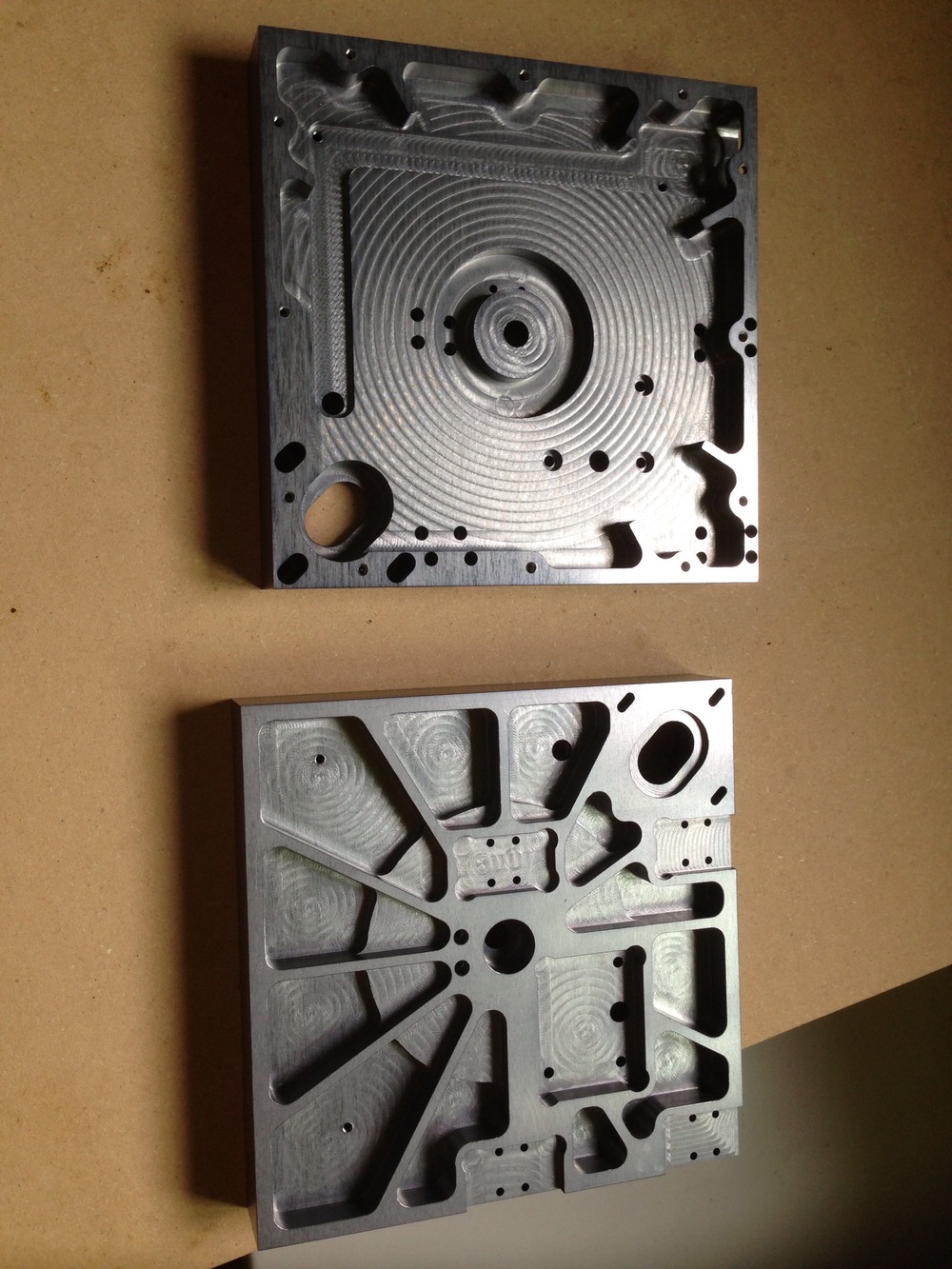 Machine work on the trunnion tables.