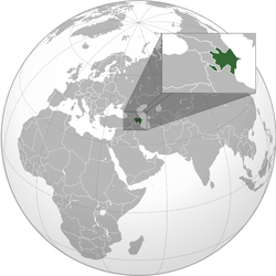 Location of Azerbaijan.