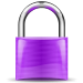 Purple padlock