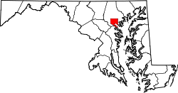 Location in the state of Maryland