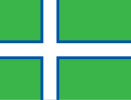 The first serious proposal from 1973, suggesting green, white and blue would be appropriate