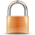 Orange padlock