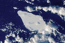Overhead photo of iceberg