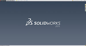 The SolidWorks user interface, showing feature based history dependent modeling.