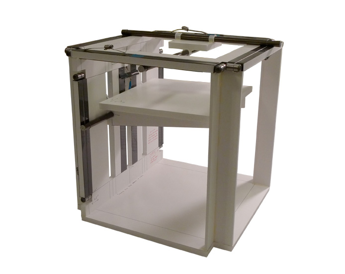 Foamcore machine before motors were mounted.