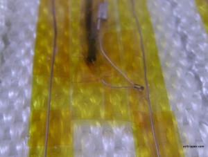 Heated Build Platform with Thermistor close to Nichrome Wire