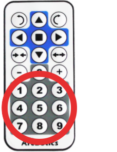 sparki remote numbers