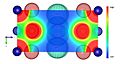 Electron-density distribution and atoms location.jpg