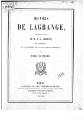 Joseph Louis de Lagrange - Œuvres, Tome 8.djvu