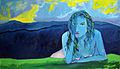 A narrow path in the mountains -144 x 82 cm - Oil on canvas.jpg