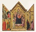 Jacopo del casentino, trittico della madonna in trono, angeli e santi.jpg