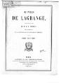 Joseph Louis de Lagrange - Œuvres, Tome 9.djvu