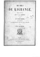 Joseph Louis de Lagrange - Œuvres, Tome 12.djvu