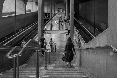 Ana rosa metro station, Green line, São Paulo, Brazil