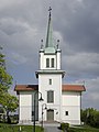 Nedre Eiker kirke mai 2018 inngang.jpg