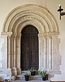 St Leonard's church, Hythe - Norman archway.jpg