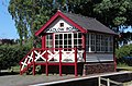 Signal box, Hadlow Road station 2018.jpg