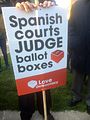 Cartell protesta 6 de febrer 2017 Concentració davant del Tribunal Superior de Justícia en suport als inculpats Artur Mas Joana Ortega i Irene Rigau per la consulta democràtica sobre la independència del 9 de Novembre de 2014 9N.jpg