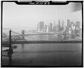 View looking SW with Manhattan Bridge in foreground. Jet Lowe, photographer, 1982. - Brooklyn Bridge, Spanning East River between Park Row, Manhattan and Sands Street, Brooklyn, HAER NY,31-NEYO,90-8.tif
