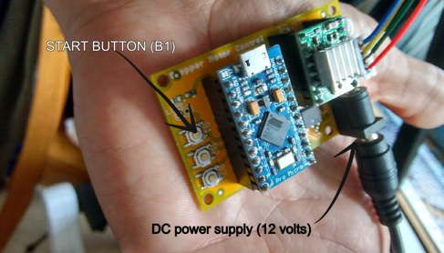The B1 button will start the motor