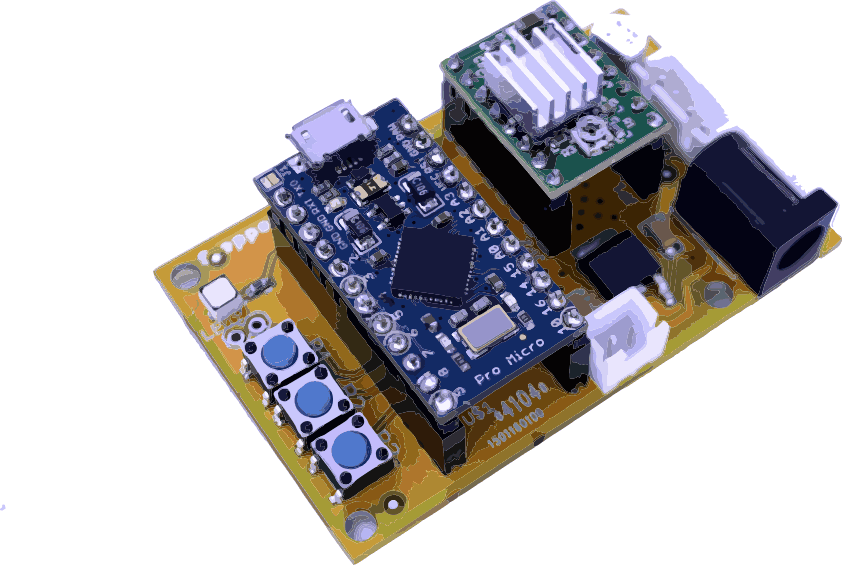 Stepper motor control Board+PRO MICRO+MOTOR DRIVER