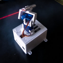 Portable remotely controlled LASER POINTER