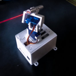 Portable remotely controlled LASER POINTER