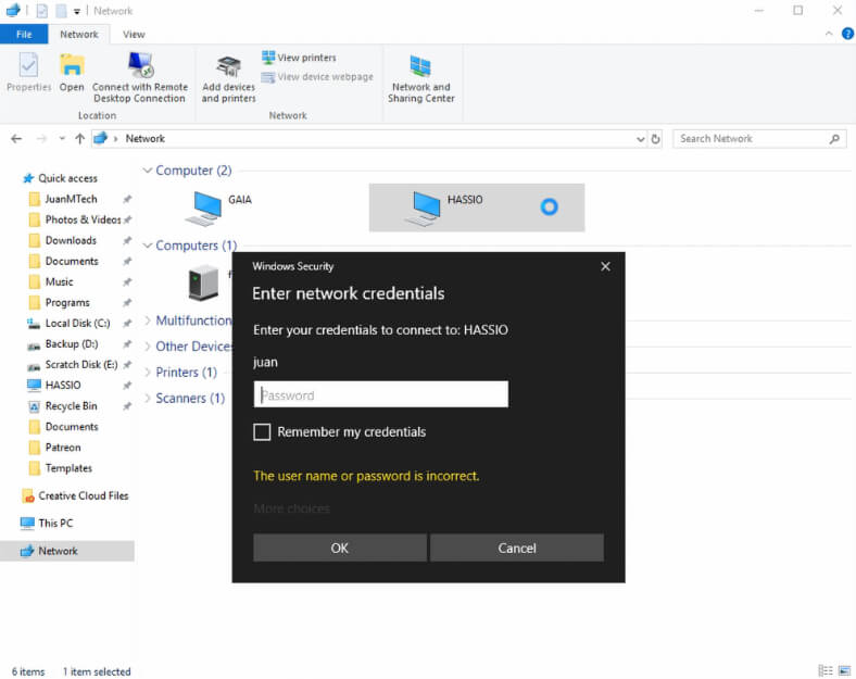 Samba login