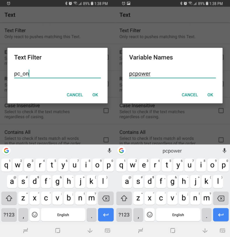 Tasker - Join Profile setup