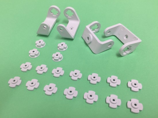 The Parts Which Are Sold Loose: Servo Brackets & Servo Horns