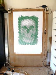 Sharpie Skull 190 polargraph drawing