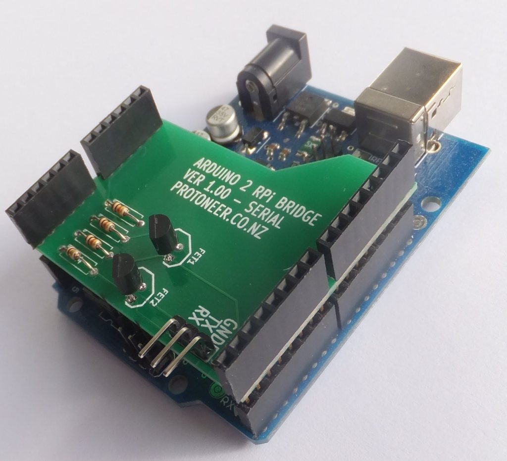 Arduino 2 Raspberry Pi Bridge Shield