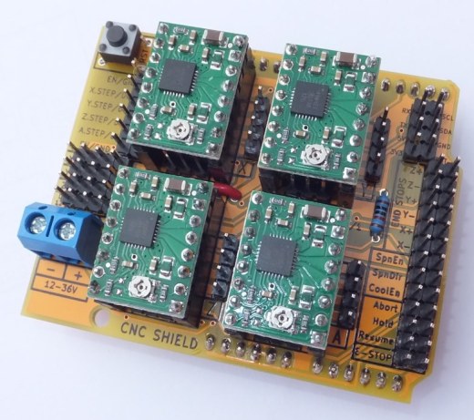 Arduino CNC Shield V3 - Top View
