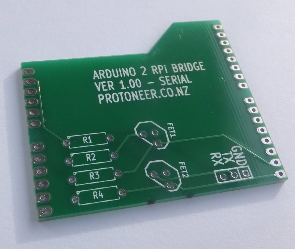 Arduino 2 Raspberry Pi Bridge Shield