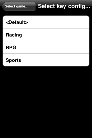 Select configuration