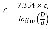 Capacitance of Coax Cable