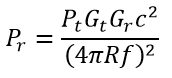 Friis Equation Frequency