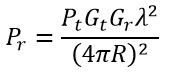 Friis Equation Wavelength